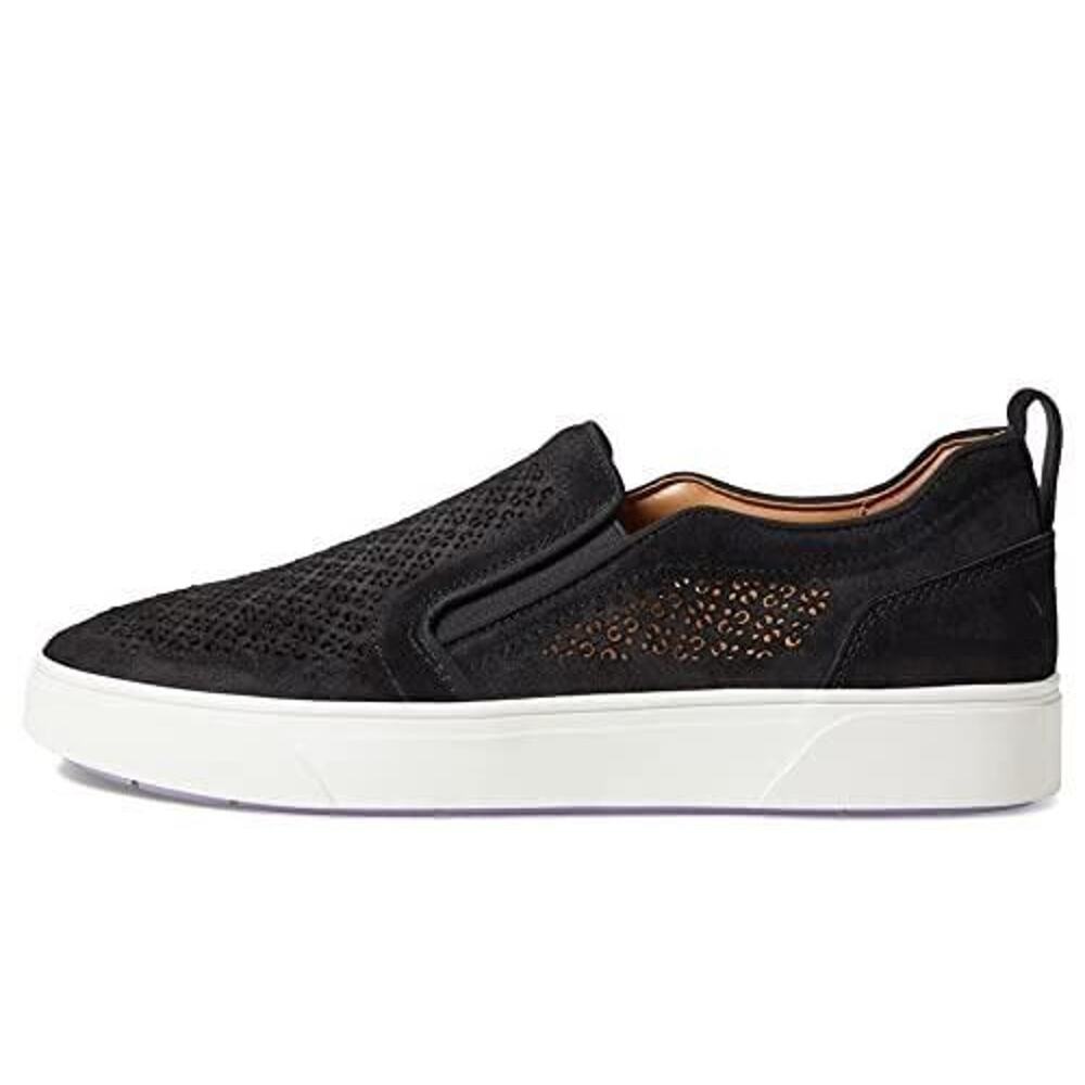 New Vionic Kimmie Suede Slip on Casual Sneakers Shoes Women's Size 8 Black